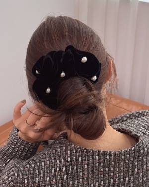 一点で即華やか！【韓国っぽヘアアクセ】