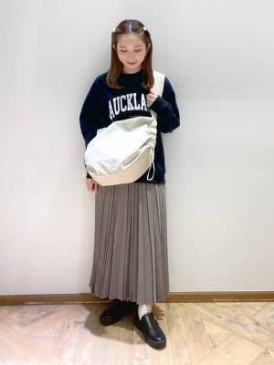 可愛さ、えぐいって‼︎（涙）【グローバルワーク】シンプルなのに大人っぽ♡「プリーツスカート」