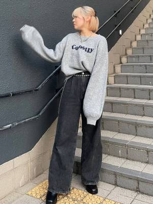 『毎シーズン大人気』って！【Heather】コーデに迷ったらこれ♡「ロゴニット」