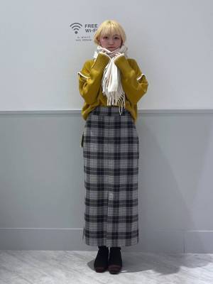 めちゃカワッ!!【グローバルワーク】縦ラインですっきり見え♡「ロングスカート」