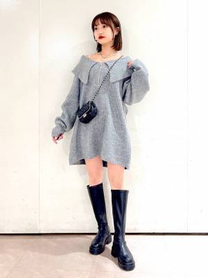 『なんでこんなに可愛いの？！』【Heather】お出かけに着ていきたい♡「ミニワンピ」