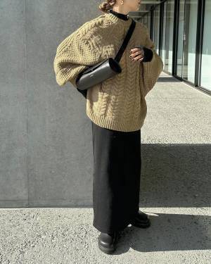 冬の大本命！【ケーブル編みニット】で冬っぽ可愛いコーデに♡