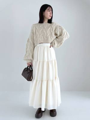 冬の大本命！【ケーブル編みニット】で冬っぽ可愛いコーデに♡