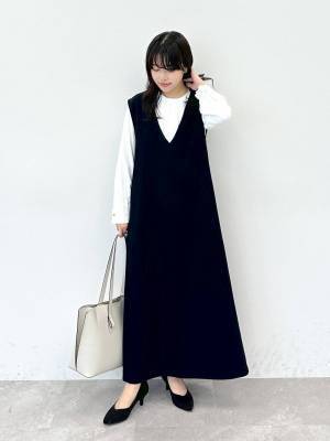 1着でサマ見え！【グローバルワーク】こりゃ可愛い♡「万能ロングワンピ」