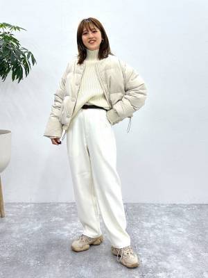 迷ったらこの色にして！【グローバルワーク】抜群の合わせやすさ♡「ホワイトダウン」