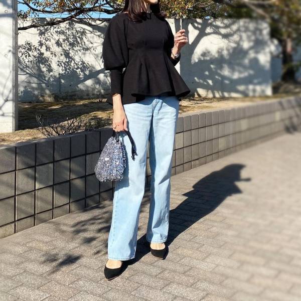 「美脚見えします」って♡【ユニクロ】こりゃ買うしかない!!「ワイドジーンズ」