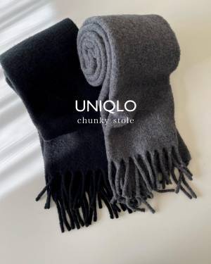 【ユニクロ】で即買い足したい！巻くだけでおしゃれ♡「シンプルマフラー」