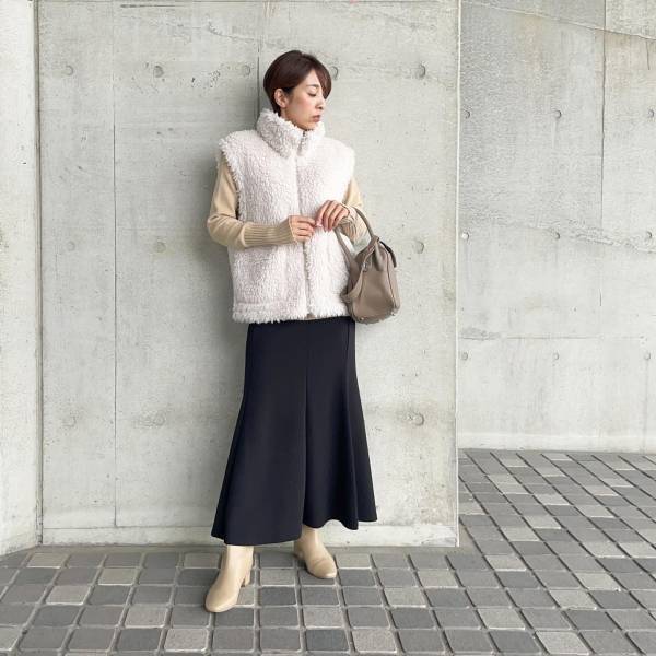 この時期の特権！【GU】コーデにプラスで可愛さアップ♡「ボアアイテム」