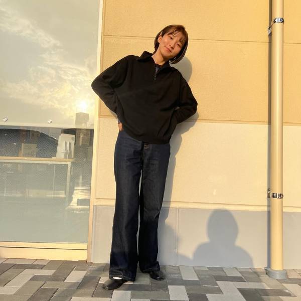 ＜コーデ無限に広がるじゃん…！＞【無印良品】の冬素材”ハーフジップ”が「優れもの」暖かくて可愛い～！