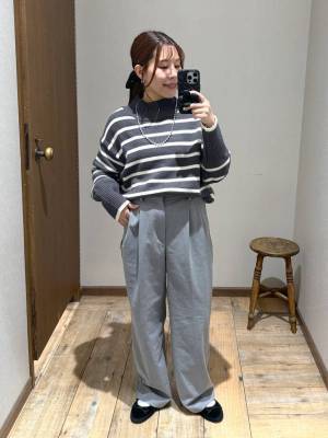 やっぱ『この柄』が優勝♡【グローバルワーク】毎日でも着たい！大人の「ボーダーニット」