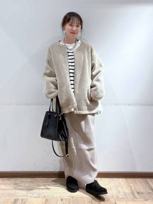 ガラッと雰囲気チェンジ♡【グローバルワーク】安定の万能カラー「ベージュスカート」