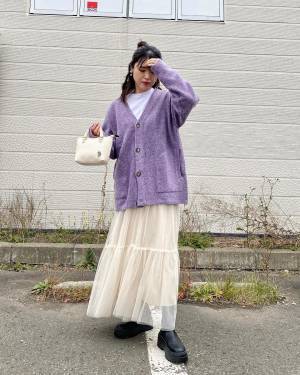 このサイズ感がたまらん♡【GU】だぼっとあざとい！「メンズカーデ」が可愛い♡