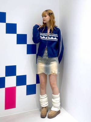 《店頭でも大人気！》【ALAND】完売前に急げっ！「ハート柄ニット」