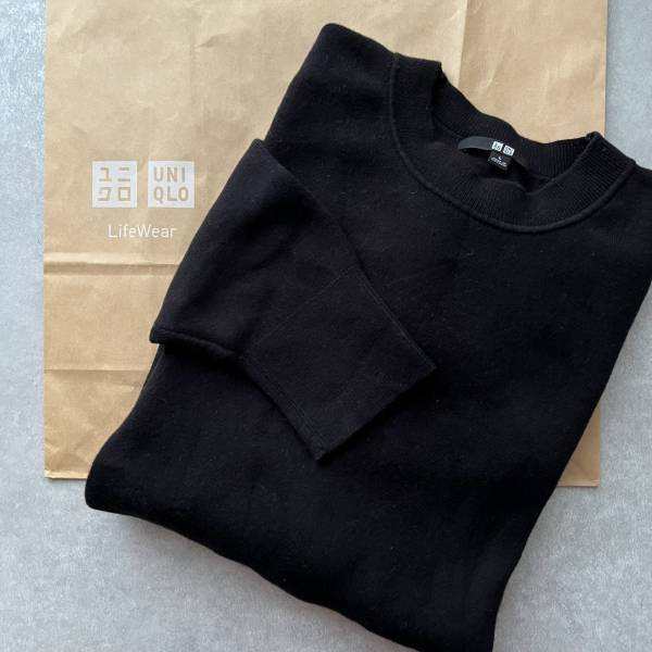 《毎年大活躍！》「着回し力抜群」黒セーターもう買った？【ユニクロ】モチモチ肌触りのセーターコーデ紹介