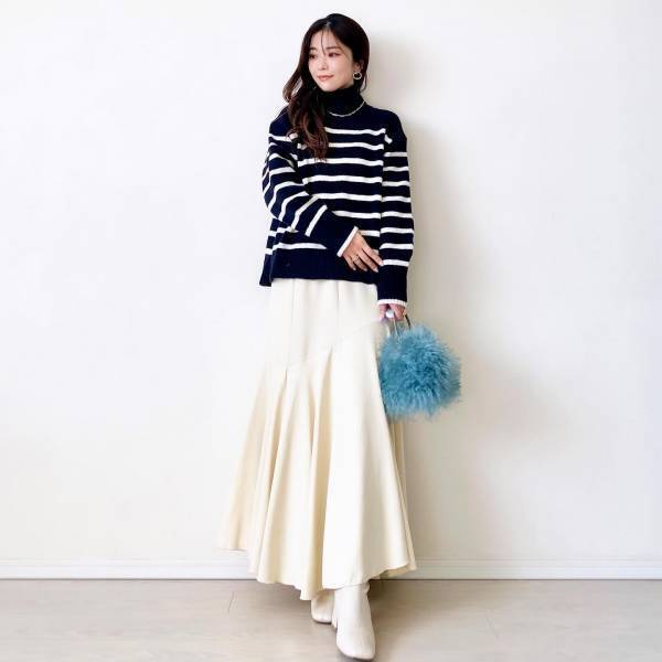 今季も『ボーダー』推し♡【ユニクロ】着回し力ばつぐん◎「優秀ニット」