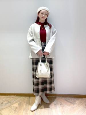 ＜今日何着よう？ → 解決！＞【グローバルワーク】1枚で垢抜け♡「チェックスカート」