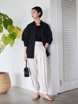 スカートよりハマるかも♡ こなれ感でる【プリーツパンツ】に注目 