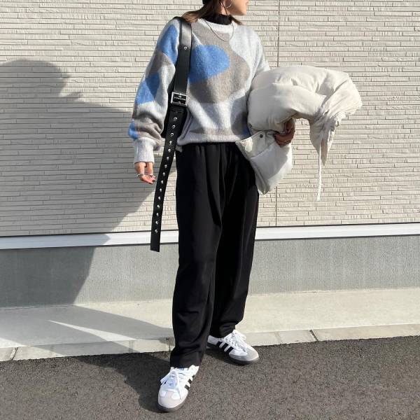 「絶対欲しかったやつ♡♡」「着心地も最高」【しまむら】「大好き」“マーブルニット”着回しコーデ集