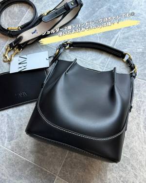 《おすすめ♡》「すごく好きでまたまた購入」【ZARA】意外と入る！“ブラックバッグ”2選