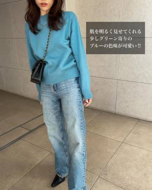 「かなり使える」からイロチで購入っ！！【ユニクロ】可愛い！！“名品セーター”着回し紹介