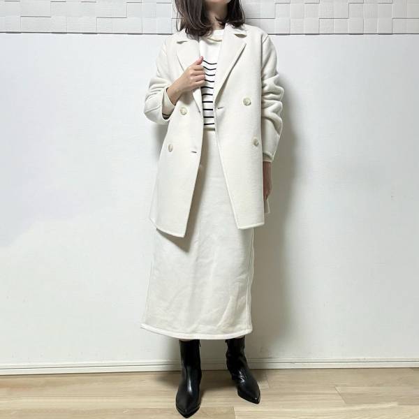 想像以上に可愛いッ♡♡【ユニクロ】冬コーデを格上げ！「ホワイトアイテム」