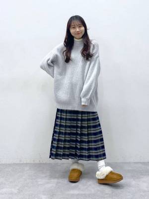 ガチで可愛い、、、♡♡【ALAND】一点投入で即華やか♡「チェック柄スカート」