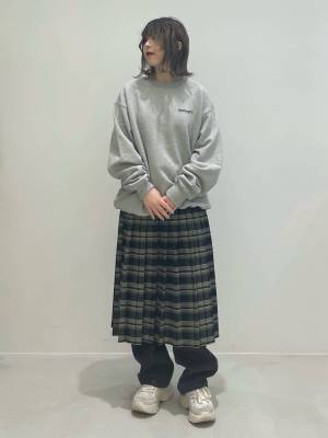 ガチで可愛い、、、♡♡【ALAND】一点投入で即華やか♡「チェック柄スカート」