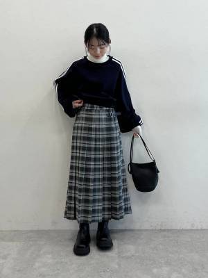 ガチで可愛い、、、♡♡【ALAND】一点投入で即華やか♡「チェック柄スカート」