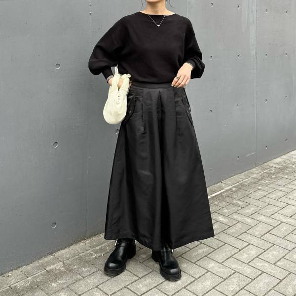 お呼ばれにも着たい♡【冬モテ】一点投入で即あか抜け!!「モノトーンスカート」