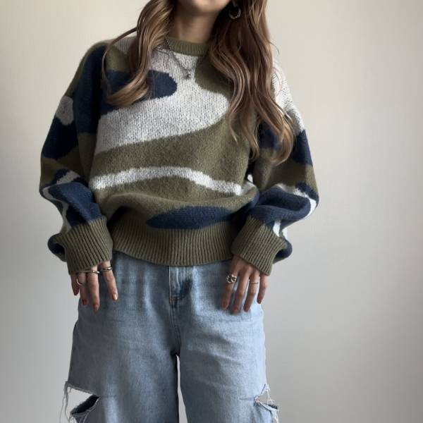 「これ1枚で主役級♡」〈柄ニット〉は存在感抜群！【しまむら】【GRL】の今バズってるニット！