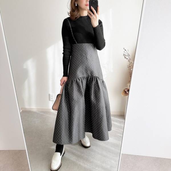 立体感のある柄が魅力♡ 春まで着たい【ジャカードアイテム】