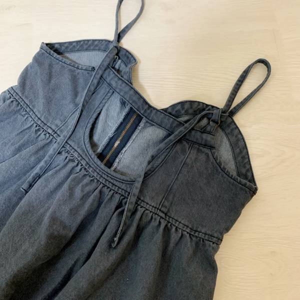 《驚きの2000円以下》「360度どこから見ても可愛い♡」【しまむら】「大人気」”デニムビスチェ”紹介！