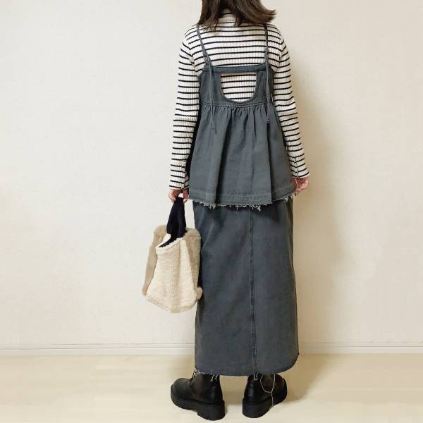 《驚きの2000円以下》「360度どこから見ても可愛い♡」【しまむら】「大人気」”デニムビスチェ”紹介！