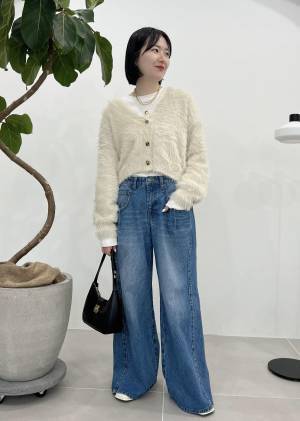 値下げに大感謝ーーッ!!【ViS】デートにもおすすめ♡「ふわふわカーデ」