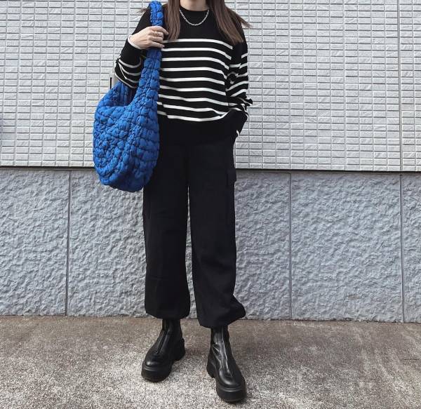 「これあれば充分じゃん。。。」【ユニクロ】ユニ女がお手本！「ボーダーニット」着こなし術