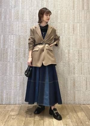 これはGETしておきたい！【ViS】オールシーズン着回せる♡「デニムジャンパースカート」