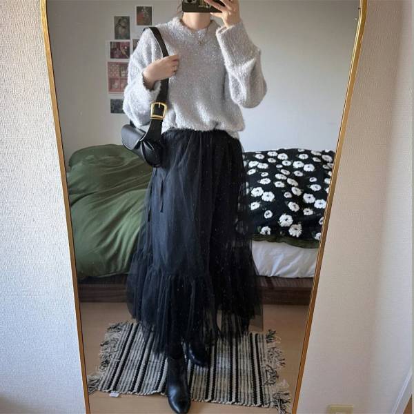 ＜GUさんこのお値段、ありがたい！！＞トレンド”ラメニット”は大人気⇒「これめっちゃ可愛いぃぃ」