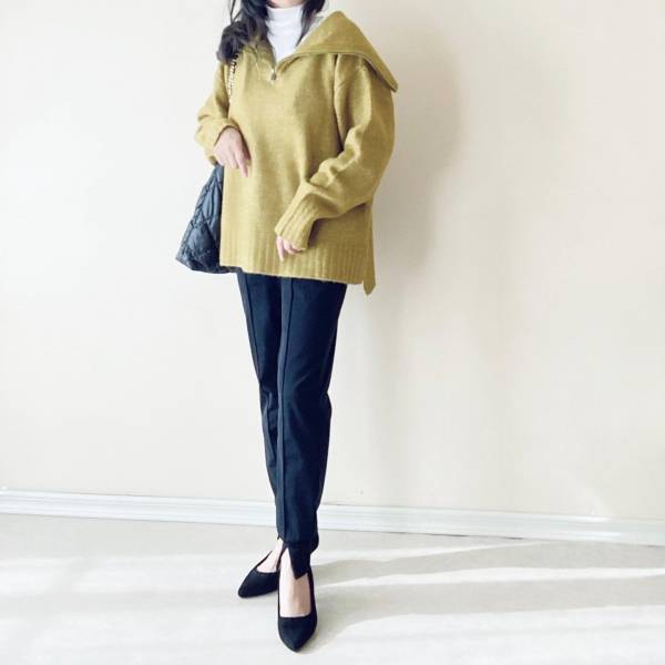 コーデの物足りなさを解決！キレイめ可愛い【襟付きニット】♡