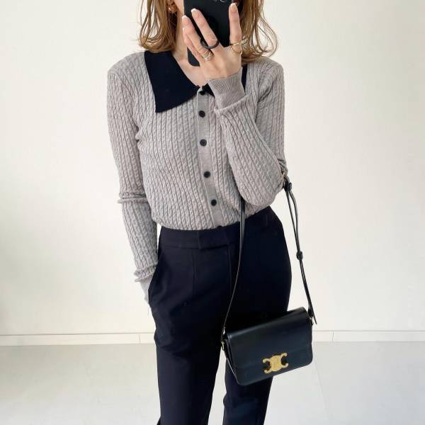 コーデの物足りなさを解決！キレイめ可愛い【襟付きニット】♡