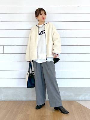 やっぱ『この色』優勝♡【グローバルワーク】セールでお買い得!!「ホワイト系アウター」