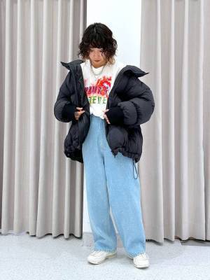 値下げに大感謝ッ!!【FOREVER21】普通のデニムに飽きたらこれ♡「ビジューデニム」