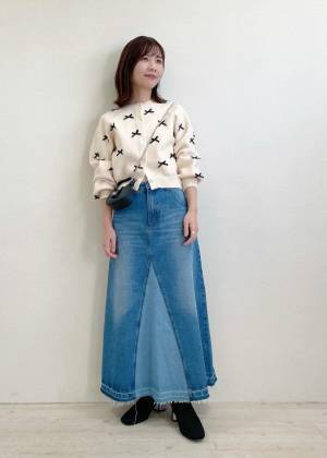 1枚で主役級コーデ完成♡【ViS】トレンド感、爆上がり！「リボンカーデ」