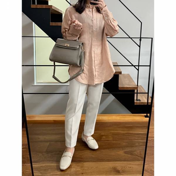 5990円→1690円ってスゴーッ！！「買わない選択肢はありません」【ZARA】春コーデにぴったり”リネンシャツ”が可愛い～！