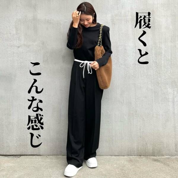 ZARA WIDE-LEGパンツ ダブルウエストバンド ザラ ZARA WIDE-LEGパンツ  