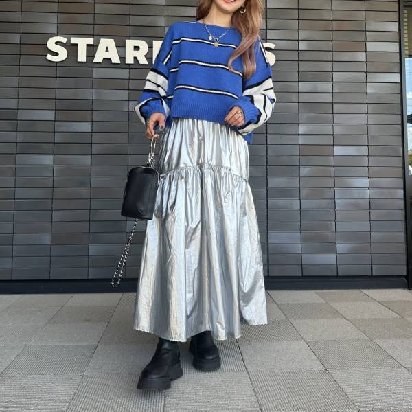 「プチプラとは思えないハイクオリティ」【しまむら・GRL】トレンドの“シルバーアイテム”で即イマドキコーデに♡