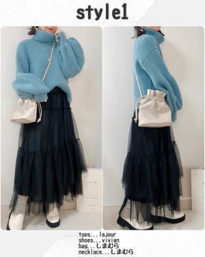 【しまむら】「私痩せた？って勘違いする」「可愛すぎ」”ブラックスカート”2選