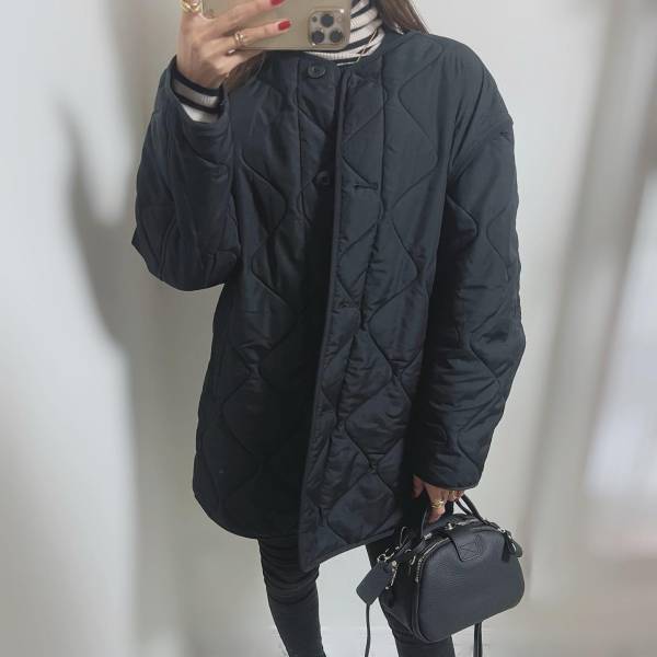 《細見え×着回し》コレ、可愛いのよね♡ユニクロの“ボーダータートル”はチェックして～！