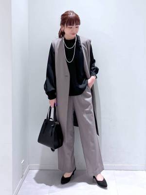 羽織るだけでイイ女感♡【グローバルワーク】1着で着回し抜群！「優秀ジレ」