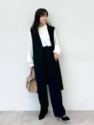 羽織るだけでイイ女感♡【グローバルワーク】1着で着回し抜群！「優秀ジレ」