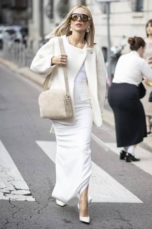 冬後半は「オールホワイト」で新鮮に！ 間延びさせない着こなしハウツー【ストリートスナップ】